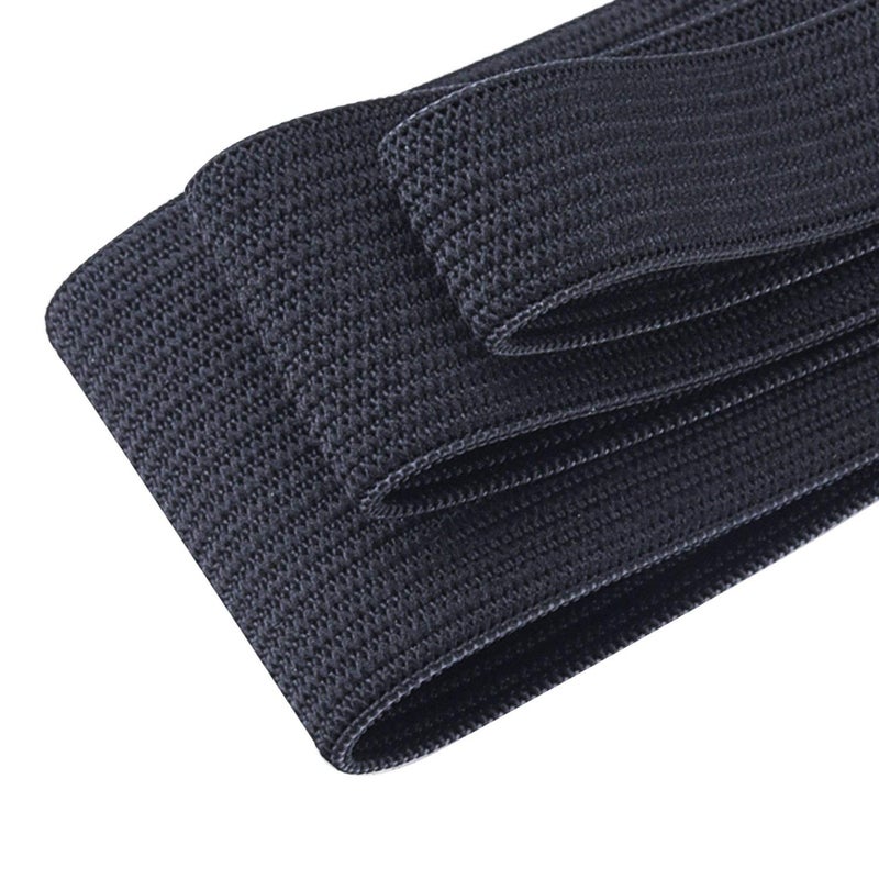 Sunmns 3 Rolls Sewing Stretch Elastic Band Spool, 3/5, 1, 1-1/2 Inch in Width, 5.5 Yards/Roll (Black) - Image 4